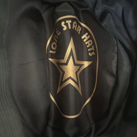 Lone Star Black Unisex Western Cowboy Hat M - Picture 6 of 7